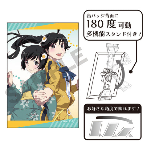 『物語シリーズ』アート缶バッジ 月火 火憐
